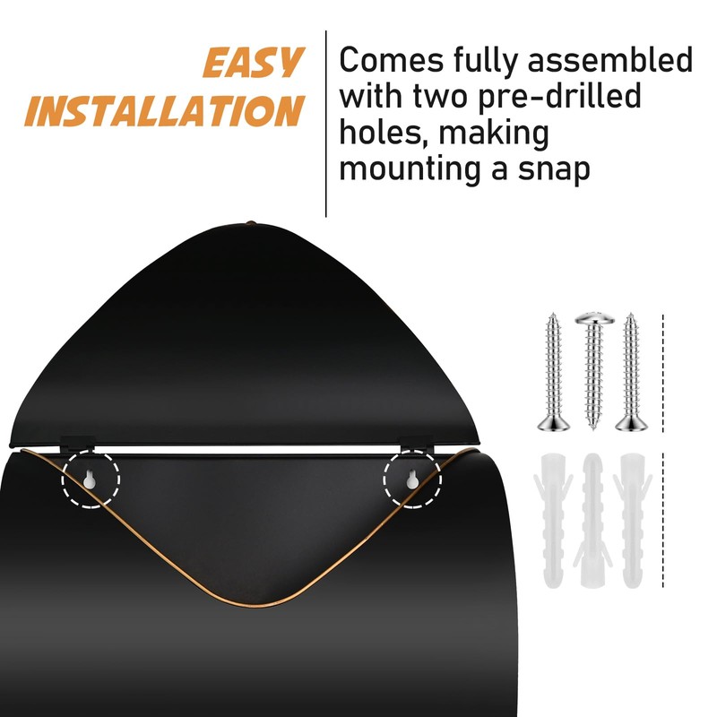 Outdoor Wall Mount Mailbox, 13 x 3.24 x 10.3 inch