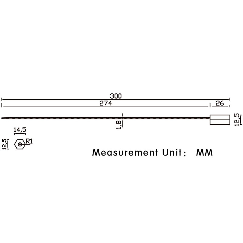 Pull-Tite Steel Security Cable Wire Seals Numbered Anti-Tamper Security Tags