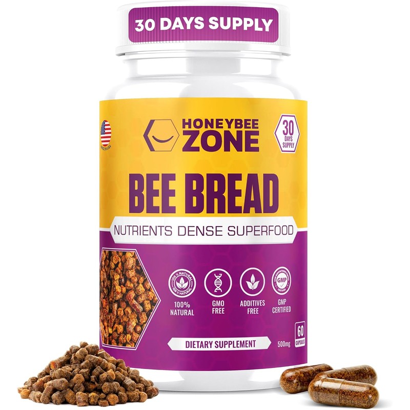 HONEYBEEZONE- Suplemento de Pan de Abeja 100 Natural Pan de