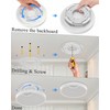 TOOWELL Rechargeable Motion Sensor Ceiling Light: Closet Lights Motion Sensored,