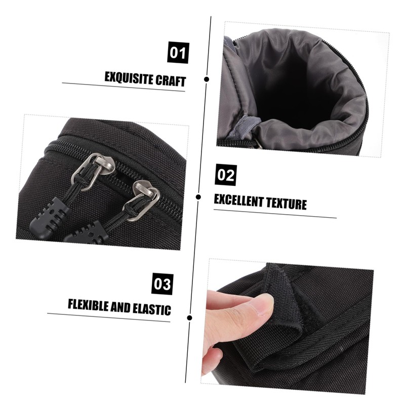 TEHAUX Camera Lens Storage Bag Shockproof and Water-resistant Lens Holder