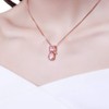 Women's Necklace Pendant Pink with Rhinestones for Teenagers Girls Women,