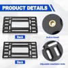 Kit de montaje de placa de matrícula frontal, sin taladro,