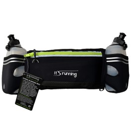 It's Running Unisex - Adult Hydra Running Belt, Black, One Size