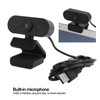 1080P Computer Camera, HD Webcam with Noise Reduction Microphone, USB2.0