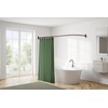 Utopia Alley Rustproof Wall Mounted L-Shaped Corner Shower Curtain Rod