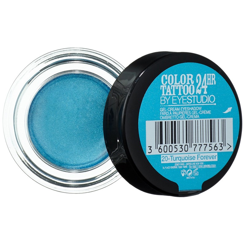 Maybelline Colour Tattoo 24 Hour Eye Shadow, Turquoise Forever Number