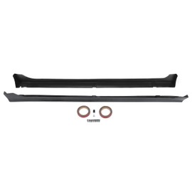 HECASA Side Skirts Rocker Panels Guard Compatible with 2013-2017 Honda Accord 4 Door Sedan Spoiler Splitter Extension Body Kit Replacement Pair Carbon Fiber Color