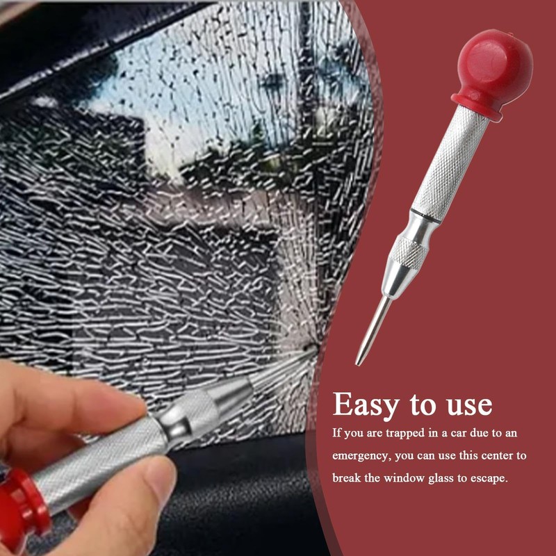 Center Hole Punch,Spring Loaded Drill Punch Tool for Car -