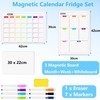 Magnetic Reusable Calendar Whiteboard Set 3-Pack-Monthly&Weekly Planner Boards with 7