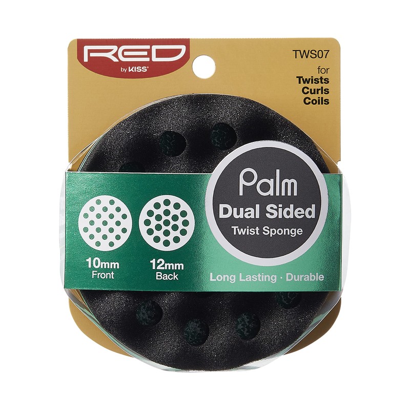 Red by Kiss Double-Sided Twist Sponge Hair Brush (Both Palm