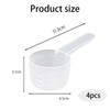 Measuring Cups Set, 40ml Plastic Scoops with Graduated Markings, 4-Piece