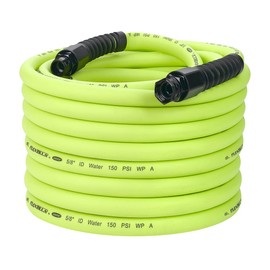Flexzilla Pro Water Hose with Reusable Fittings, 5/8 in. x 100 ft., Heavy Duty, Lightweight, Drinking Water Safe, ZillaGreen - HFZWP5100-E