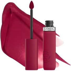 LOréal Paris Infaillible Le Matte Resistance Labial Líquido de Larga Duración por 16H, a Prueba de Agua, Color Intenso, con Ácido Hialurónico, Tono...