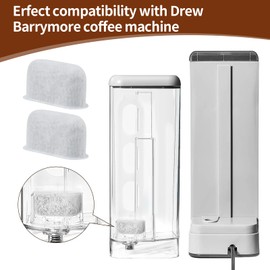 12Pcs Replacement Coffee Filters Compatible with Drew Barrymore Coffee Maker, Coffee Filters for Beautiful Coffee Maker Charcoal Water Filters