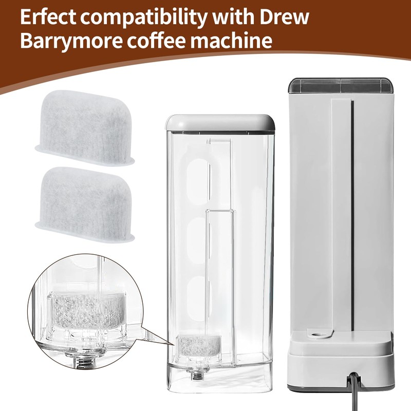 12Pcs Replacement Coffee Filters Compatible with Drew Barrymore Coffee Maker,