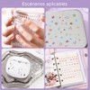 ZIBUYU® 25 hojas de pegatinas lindas para uñas, adhesivos 3d