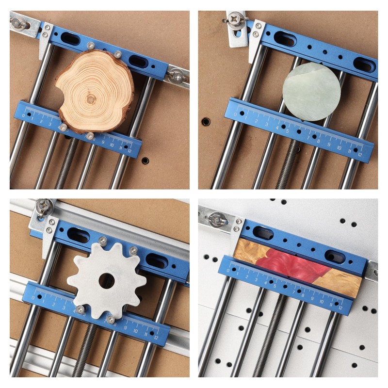 Genmitsu Upgrade Aluminum Bench Vise Clamp, High-Precision CNC Router Clamp