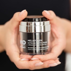 HD Cosmetic Efficiency Melatogen Crema 50ml  Crema de Noche Antiedad Global con Melatonina, Accin Epigentica y Reparadora para Todo Tipo de Piel      