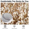 Men's Toe Socks, 5 Pairs Cotton No Show Low Cut