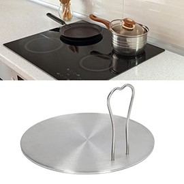 Placa Difusora de Calor Difusor de Calor de Cocina de Acero Inoxidable con Asa de Inducción de Calor Adaptador de Difusor de Cocina de Inducción para Estufa de Gas Convertidor de (18)