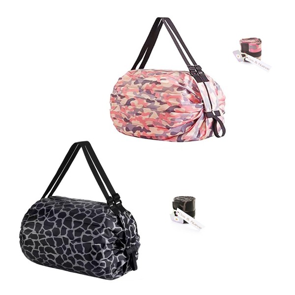 Dos & Nueve, 2 Pack Portable Folding Duffel Bag, Large