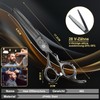 Purple Dragon Hairdressing Scissors Set 6" Black Hair Cutting Scissor