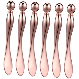 Ciieeo 6 Pcs Eye Roller Metal Face Cream Applicator with Roller Ball for Precise Eye Cream Application Gentle Facial Massage Tool for Better Complexion Easy to Clean