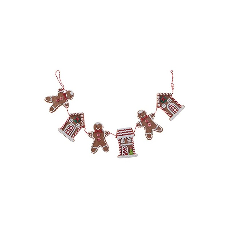 RAZ Imports Raz 30" Gingerbread Cookie Christmas Garland G3816442
