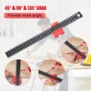 oumuik Marking Ruler, Marking Ruler, 300mm Combination Right Angle Woodworking