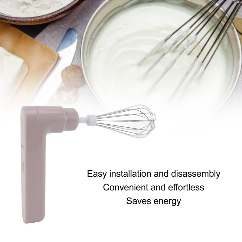 Electric Egg Beater 800mah Rechargeable Cordless Hand Blender Efficient Handheld