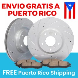 GT//Rotors [Delanteros] Rotores y Pastillas de Freno 6 Pernos para Toyota Tacoma, 4Runner