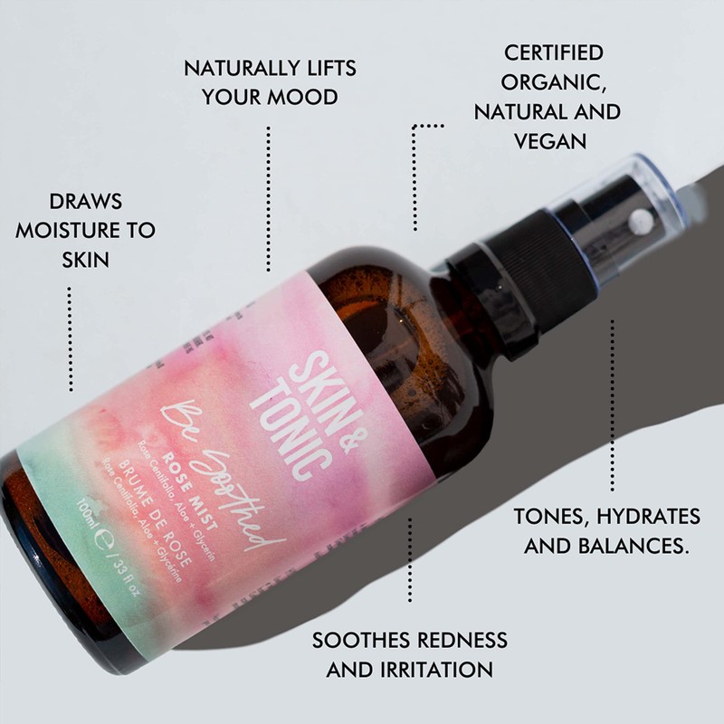 SKIN & TONIC Be Soothed Rose Mist - Facial Toner