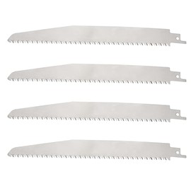 Be In Your Mind 4pcs S1122C Reciprocating Saw Blade, Stainless Steel Reciprocating Saw Blade, Adjustable Reciprocating Saw Blade for Cutting Bones, Wood and Metal