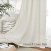 NICETOWN Natural Linen Curtains 84 inch Long 2 Panels Set,