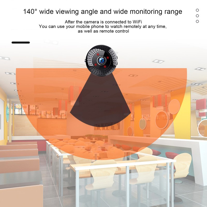 Wifi Mini Camera Ultra HD 1080P Wireless 140° Angle Phone