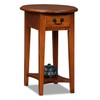 Leick Furniture Favorite Finds Shaker Oval End Table with Storage