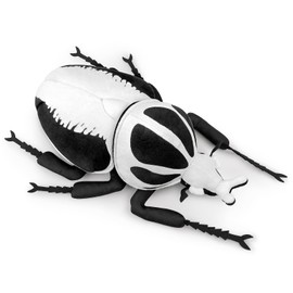 ZHONGXIN MADE Realistic Goliathus Regius Plush Toy - 10" Goliathus Regius Beetle Stuffed Animal, Soft Crustaceans Animals Model, Unique Beetle Toys Model Dolls Gifts for Kids