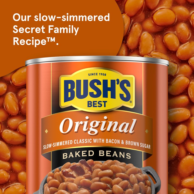 BUSH'S BEST 16 oz Canned Original Baked Beans, Source of