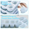 DOQAUS Ice Cube Tray with Lids - 4 Pack Stackable