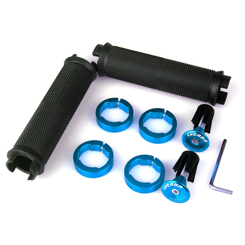 LYCAON Grips for Mountain Bikes Bicycle Handlebar Grips Double Lock