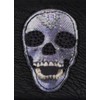 styleBREAKER 02040053 Women's Purse with Skull Appliqué and Rhinestones, Zip