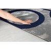 GLORY RUGS Area Rug Modern 2x3 Navy Circles Geometry Soft