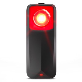 RAVEMEN NT201 Bike Radar Tail Light, 80-Lumen Bright Wide-Angle Bicycle Rear Light with Visual & Audible Alert, Auto Brake Flash, ANT+ Compatible, Power Level Check for Night Urban City Riding