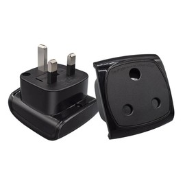 JORINDO South African Plug to British Plug Travel Converter，British Standard Male 3-pin to Great South Africa 3-Hole Socket AC Power Converter.UK, Ireland, China Hong Kong Travel use，with 13A Fuse
