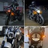 DREAMIZER 2PCS Flowing LED Motorcycle Turn Signals w/Running Light 12V