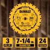 DEWALT 7-1/4 in Circular Saw Blade 24 Tooth with 5/8