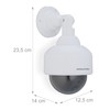 Relaxdays 2 x Camera Dummy Flashing LED Light Indoor &