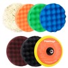 Makitoyo 7PCS 7 Inch Buffing Polishing Pads Kit,5pcs Polishing Sponge,1