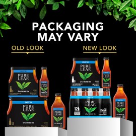 Pure Leaf Iced Tea, Raspberry, Real Brewed Tea, 18.5 Fl Oz Bottles (Pack of 12)